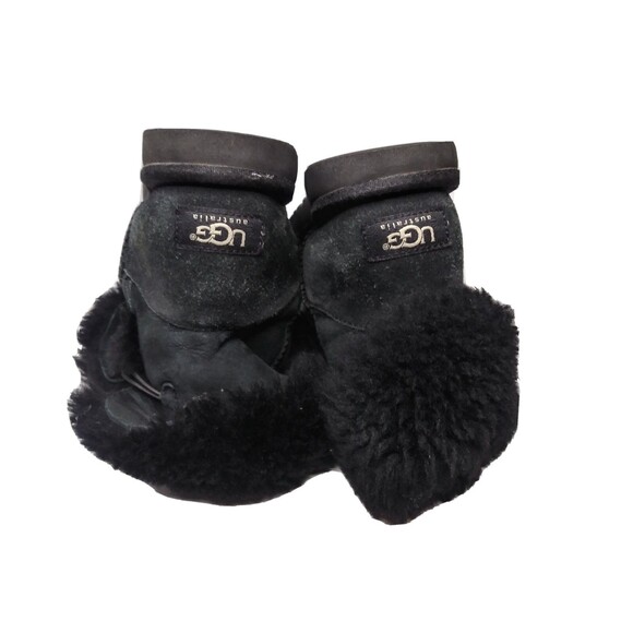 UGG Bailey Button Boots Women's Size 7 M Black Suede Ankle Boots - Picture 6 of 6